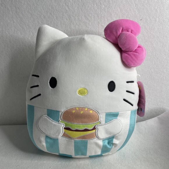 Sanrio Hello Kitty And Friends Hamburger Squishmallow 12.5” New 2022 Kellytoy - Picture 2 of 9